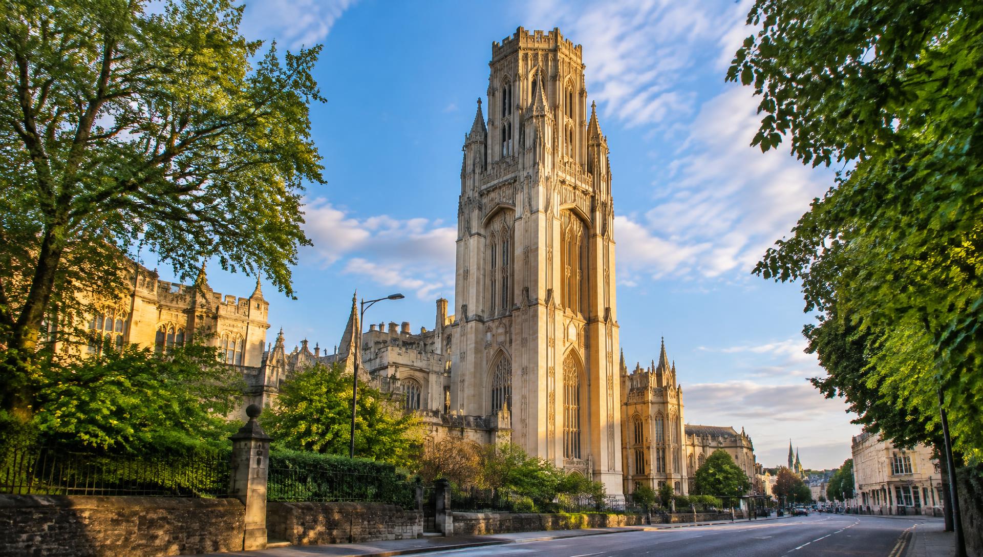 The Wills Memorial Building tower of the University of Bristol